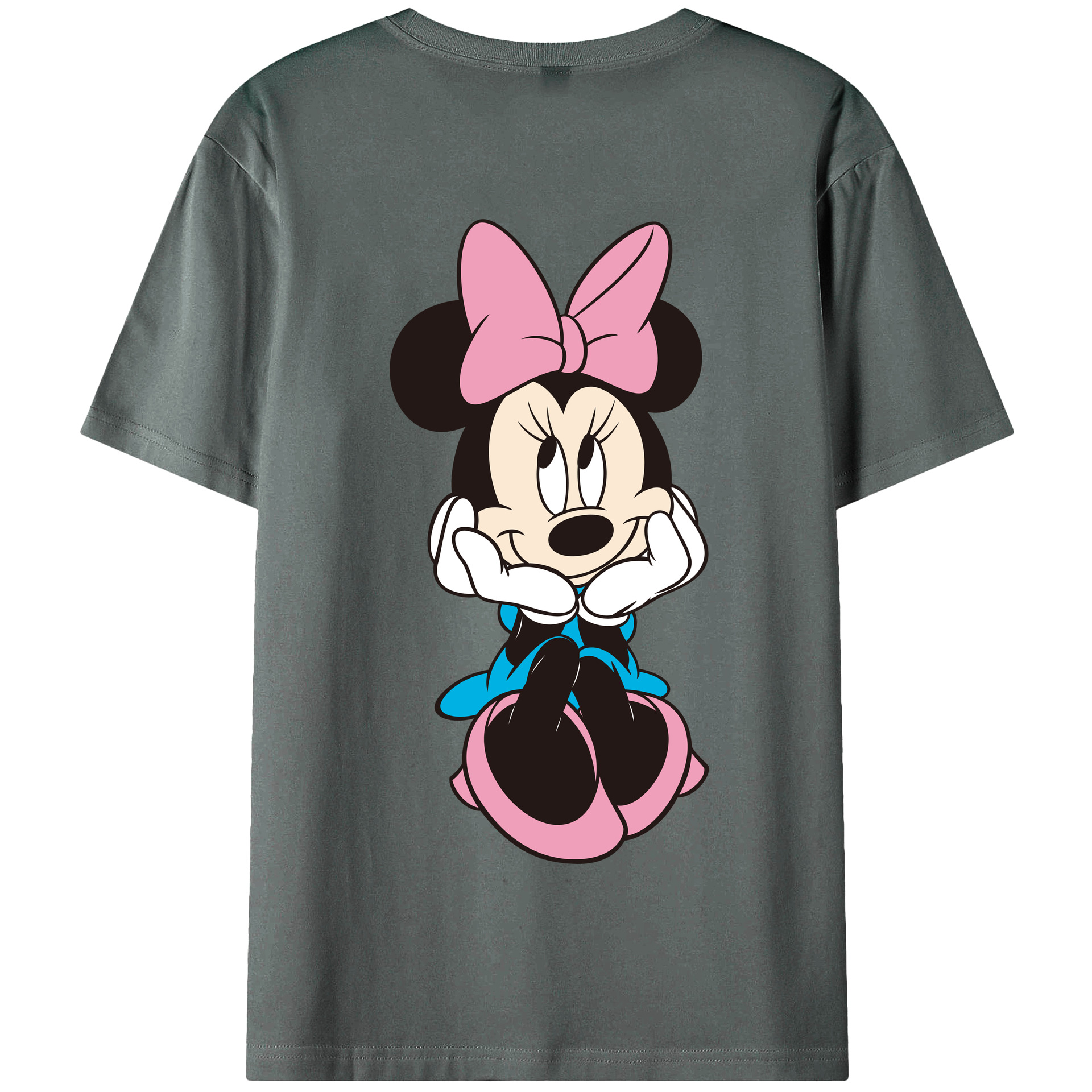 （画像用） ミッキーマウス Mickey Mouse 綿100％半袖Tシャツ（背面プリント）
